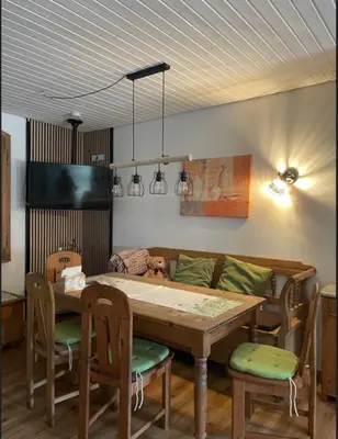 Ein Sitzbereich in der Unterkunft Ferienhaus
