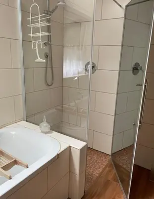 Ein Badezimmer in der Unterkunft Ferienhaus