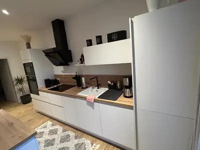 Küche/Küchenzeile in der Unterkunft Ferienwohnung Schöne Aussicht