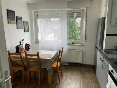 Küche/Küchenzeile in der Unterkunft Schöne Wohnung in ruhiger Lage