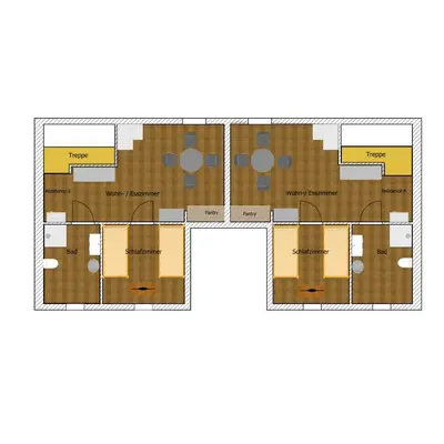 Grundriss der Unterkunft Loreley Hills Residence 3