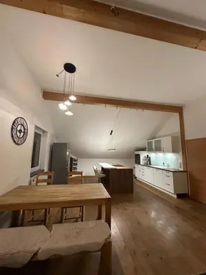 Küche/Küchenzeile in der Unterkunft Ferienwohnung LESOM