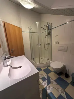 Ein Badezimmer in der Unterkunft Ferienwohnung LESOM