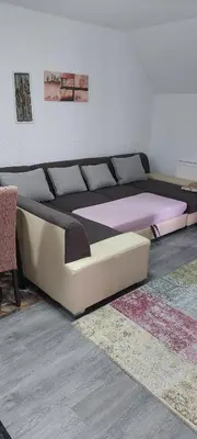Ein Sitzbereich in der Unterkunft Koblenz Asterstein Ferienwohnung