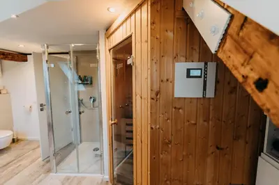 Ein Badezimmer in der Unterkunft Modern dream location apartment, Koblenz old town