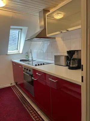 Küche/Küchenzeile in der Unterkunft Geräumige Ferienwohnung in direkter Nähe zum Rhein
