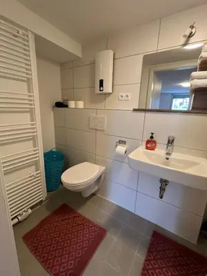 Ein Badezimmer in der Unterkunft Ferienwohnung 3 Löhr Koblenz