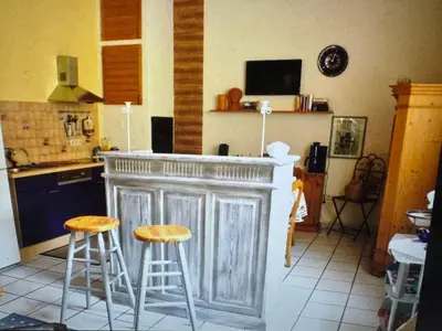 Küche/Küchenzeile in der Unterkunft Ferienwohnung Danielle Kessler