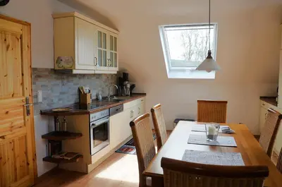 Küche/Küchenzeile in der Unterkunft Landhaus Grimburg - Ferienwohnung Obergeschoss