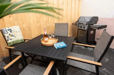 Grundriss der Unterkunft Tropical Wellness Suite I Sauna I Whirlpool I Hot Tub I TV I BBQ