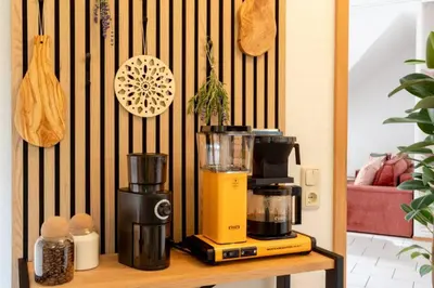 Kaffee-/Teezubehör in der Unterkunft Pure Chi Suite I Eifelsteig I Canvas I Balcony