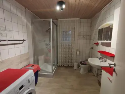 Ein Badezimmer in der Unterkunft Ferienwohnung Rotha