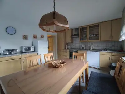 Küche/Küchenzeile in der Unterkunft Ferienwohnung Rotha