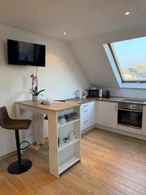 Küche/Küchenzeile in der Unterkunft Schickes Apartment am Rhein