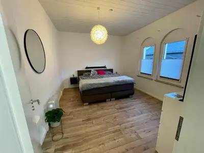 Ein Bett oder Betten in einem Zimmer der Unterkunft Auszeit am Rhein 3 - Rhinelove