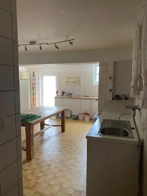 Küche/Küchenzeile in der Unterkunft Ferienwohnung am Ellerbach