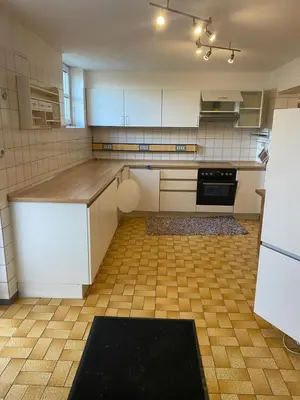 Küche/Küchenzeile in der Unterkunft Ferienwohnung am Ellerbach