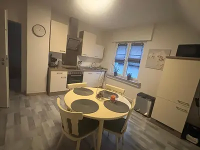 Küche/Küchenzeile in der Unterkunft Erica Ferienwohnung auf dem Traumpfad