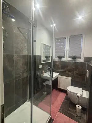 Ein Badezimmer in der Unterkunft Erica Ferienwohnung auf dem Traumpfad