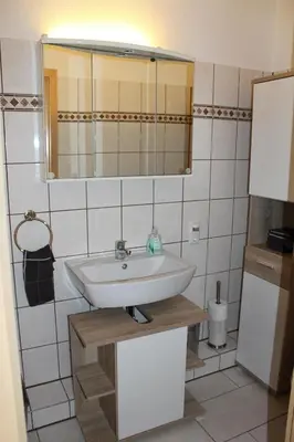 Ein Badezimmer in der Unterkunft Ferienwohnungen Thul