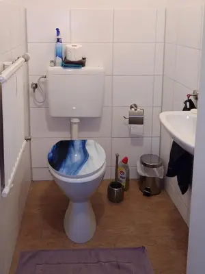 Ein Badezimmer in der Unterkunft Bei EDE & Helli