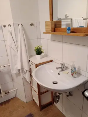 Ein Badezimmer in der Unterkunft Bei EDE & Helli