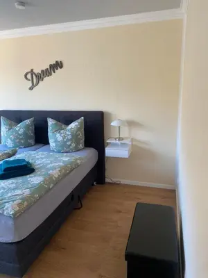 Ein Bett oder Betten in einem Zimmer der Unterkunft Burgnest