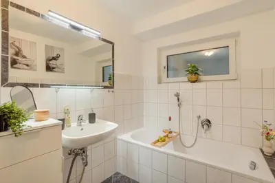 Ein Badezimmer in der Unterkunft Elegant Eifel Studio I Hiking I Kitchen I Terrace