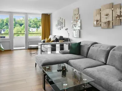 Ein Sitzbereich in der Unterkunft Living bei Höchst