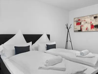 Ein Bett oder Betten in einem Zimmer der Unterkunft Living bei Höchst