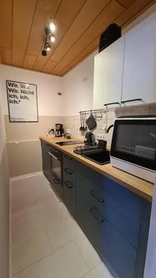Küche/Küchenzeile in der Unterkunft Ferienwohnung Altenberg