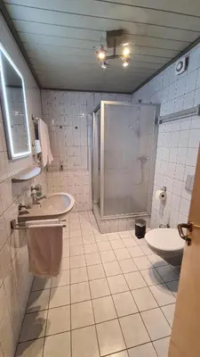 Ein Badezimmer in der Unterkunft Ferienwohnung Altenberg