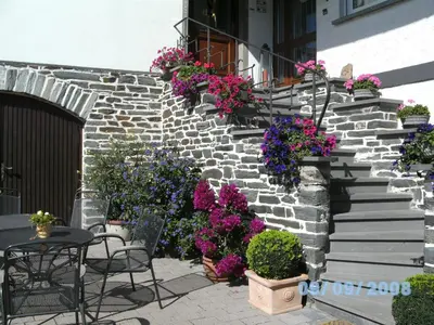 Ein Garten an der Unterkunft Ferienwohnungen Eckstein