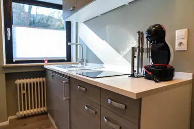 Küche/Küchenzeile in der Unterkunft Staydia Apartment ruhige Lage mit Parkplatz