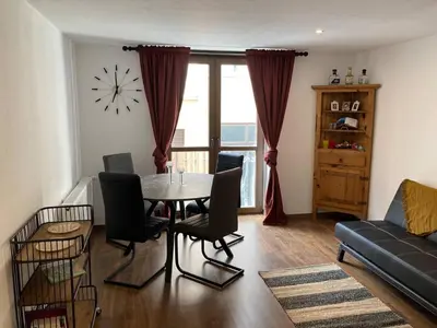 Ein Sitzbereich in der Unterkunft Wunderschön gelegene Ferienwohnungen im Zentrum von Zell an der Mosel