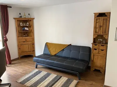 Ein Sitzbereich in der Unterkunft Wunderschön gelegene Ferienwohnungen im Zentrum von Zell an der Mosel