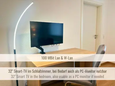 TV/Unterhaltungsangebot in der Unterkunft Kamin-Apartment Bodanum mit eigener Terrasse - naturnahe Ortsrandlage - VDSL - 10 min zum Nürburgring