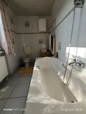 Ein Badezimmer in der Unterkunft Ferienwohnung Horst Schäfer