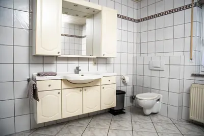 Ein Badezimmer in der Unterkunft Ferienhaus Pauly
