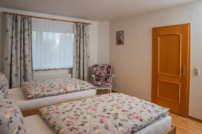 Ein Bett oder Betten in einem Zimmer der Unterkunft Ferienhaus Pauly