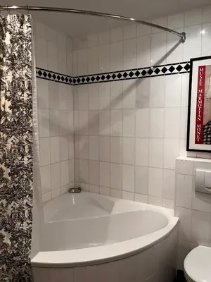 Ein Badezimmer in der Unterkunft Rheinblick Apartment