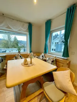 Ein Sitzbereich in der Unterkunft Traumhaus an der Lahn- Dreamhouse at River Lahn