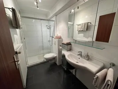 Ein Badezimmer in der Unterkunft Ferienwohnung Liva Wohnung A