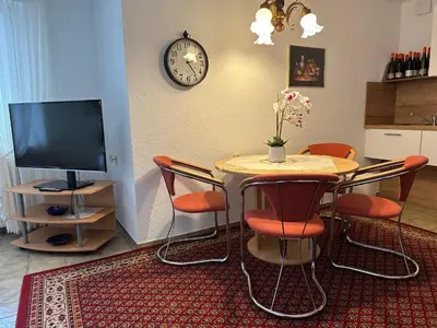 TV/Unterhaltungsangebot in der Unterkunft Ferienwohnung Liva Wohnung A