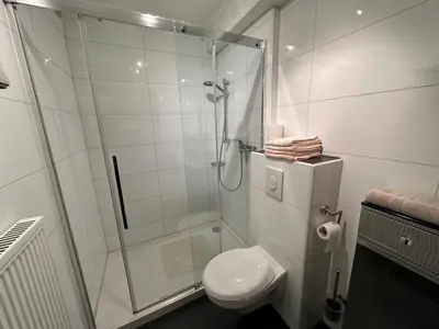 Ein Badezimmer in der Unterkunft Ferienwohnung Liva Wohnung A