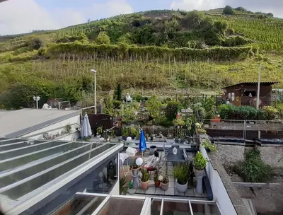 Ein allgemeiner Bergblick oder ein Berglick von der Ferienwohnung aus