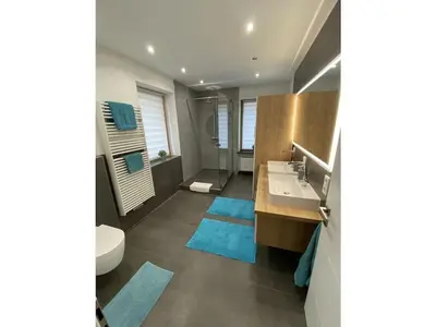 Ein Badezimmer in der Unterkunft Holiday home with 4 rooms and terrace
