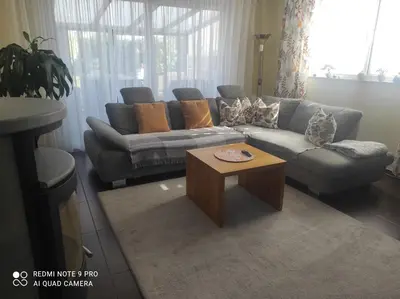 Ein Sitzbereich in der Unterkunft Ferienhaus Bitburg