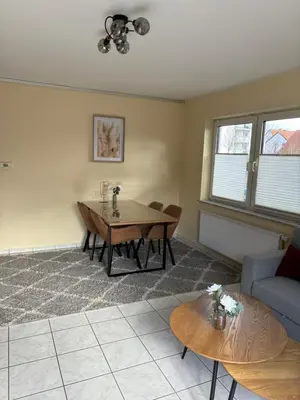 Ein Sitzbereich in der Unterkunft Mozart Ferienwohnung Polch