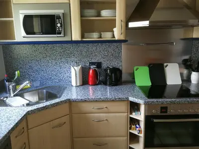 Küche/Küchenzeile in der Unterkunft Ferienwohnung Zenzen